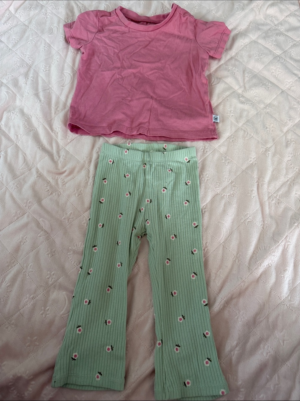 Girls' Pastel Pink & Lavender Mix N Match Tee Set - Brand 12-18months - Picture 5 of 11